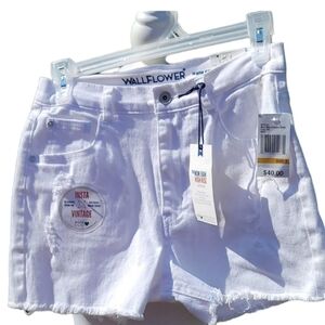 NWT Wallflower | Jean Shorts | Color: White | Size: 3/26